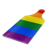Planche À Découper Pagaie en verre avec drapeau de la Pride de la LGB (Coin)
