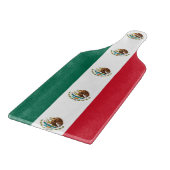 Planche À Découper Pagaie en verre avec drapeau du Mexique (Coin)