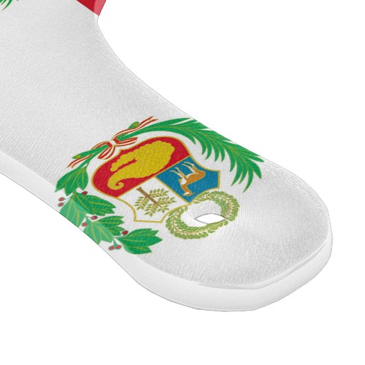 Planche À Découper Pagaie en verre avec drapeau du Pérou (Coin)