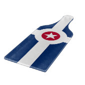 Planche À Découper Pagaie en verre avec drapeau Indianapolis (Coin)