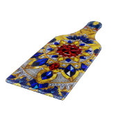 Planche À Découper Pagaie en verre Couleurs roumaines (Coin)