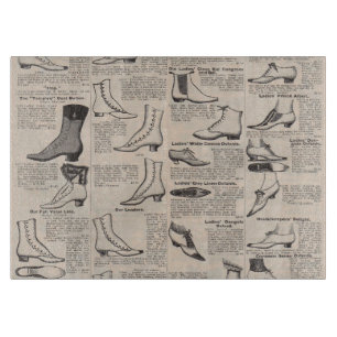 Planche À Découper Page de catalogue de chaussures pour dames ancienn