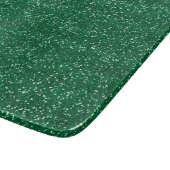 Planche À Découper Pailleté Vert & Paillettes Argentées (Coin)