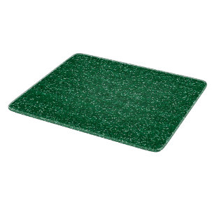 Planche À Découper Pailleté Vert & Paillettes Argentées