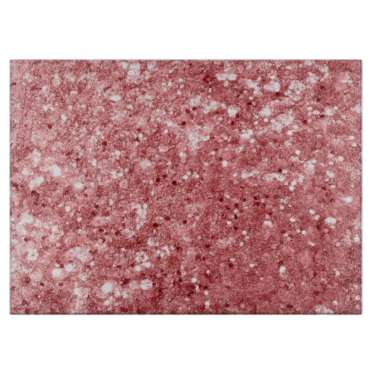 Planche À Découper Paillettes roses scintillantes glamour (Devant)