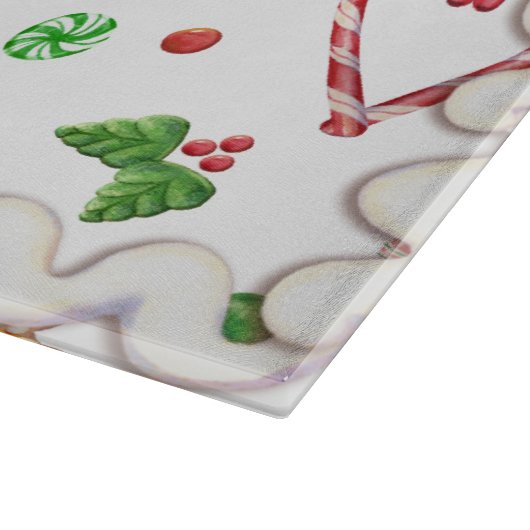 Planche À Découper Pain d'épice et coeurs glacés (Coin)