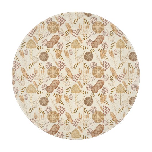 Planche À Découper Pain et orge d'art, beige (Devant)