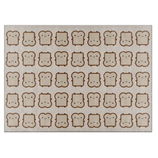 Planche À Découper Pain Kawaii / Toast (Devant)
