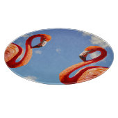 Planche À Découper Paire de Flamant rose des Caraïbes (Coin)