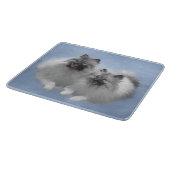 Planche À Découper Paire de Keeshond - Peinture originale d'animaux d (Coin)