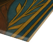 Planche À Découper Paire Meerkat Stylisée Sous Ciel Étoilé (Coin)