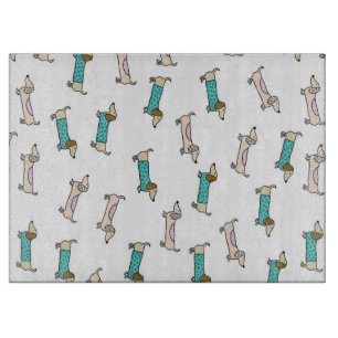 Planche À Découper Paire Mignonne De Dachshunds