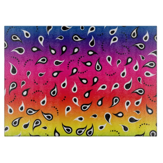 Planche À Découper Paisley Rainbow (Devant)