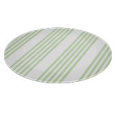Planche À Découper Pale vert et blanc cinq bandes motif (Coin)