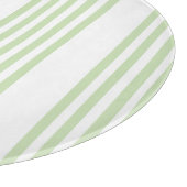 Planche À Découper Pale vert et blanc cinq bandes motif (Coin)
