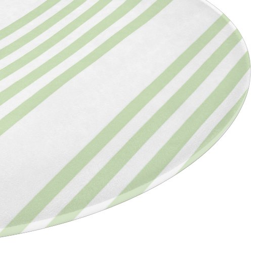 Planche À Découper Pale vert et blanc cinq bandes motif (Coin)