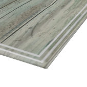 Planche À Découper Palm Tree Nom de famille et année Rustic Wood Beac (Coin)