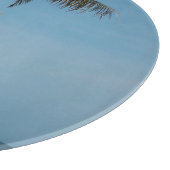 Planche À Découper Palmier et plage de sable blanc (Coin)