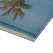 Planche À Découper Palmier et plage de sable blanc 2 (Coin)