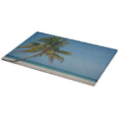 Planche À Découper Palmier et plage de sable blanc 2 (Coin)