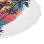 Planche À Découper Palmiers et plage (Coin)