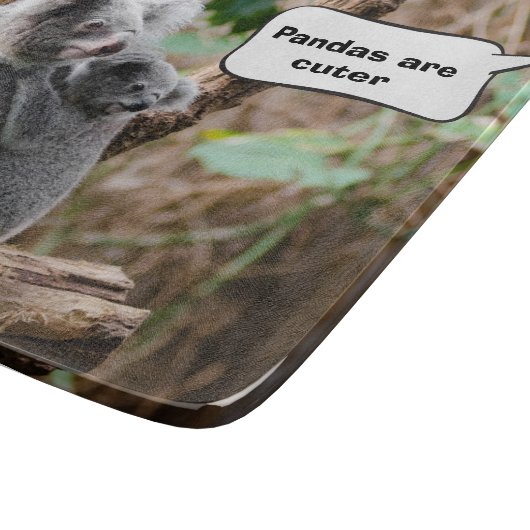 Planche À Découper Pandas ou Koalas - Qui sont plus mignons ? (Coin)