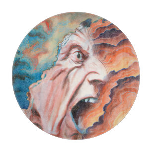 Planche À Découper Panic Waves peinture à l'huile