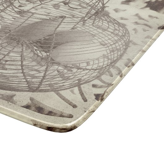 Planche À Découper Panier antique d'oeufs de fil (Coin)