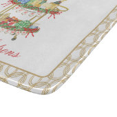 Planche À Découper Panier de champagne de Noël en aquarelle (Coin)