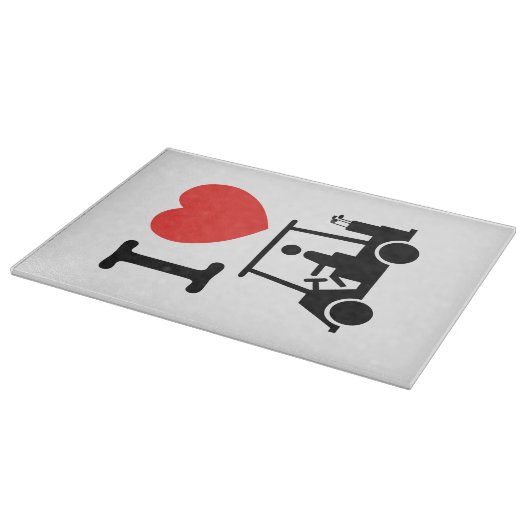 Planche À Découper Panier de golf I Heart (Love) (Coin)