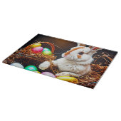Planche À Découper Panier et oeufs de lapin de Pâques (Coin)