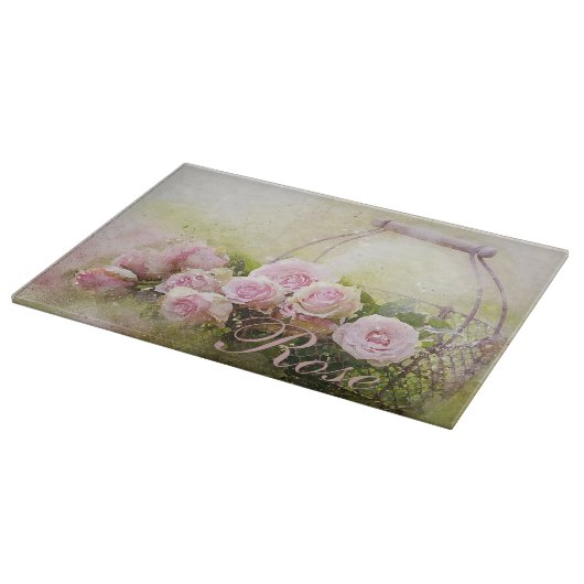 Planche À Découper Panier rose (Coin)