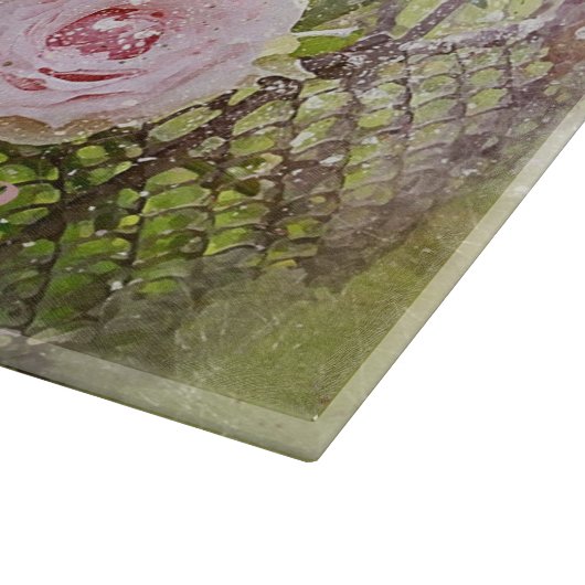 Planche À Découper Panier rose (Coin)