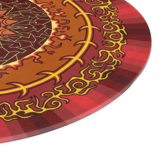 Planche À Découper Panneau coupe verre Mandala Fire (Coin)