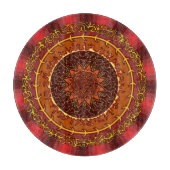 Planche À Découper Panneau coupe verre Mandala Fire (Devant)