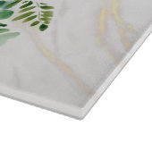 Planche À Découper Panneau de challah en verre Feuille verte (Coin)