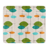 Planche À Découper Panneau de coupe de Motif mobile rétro atomique (Devant)