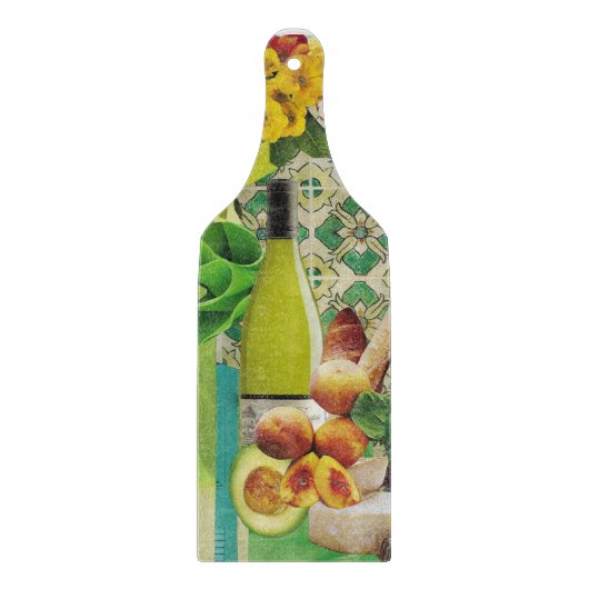 Planche À Découper Panneau de coupe en verre avec carrelage mexicain (Devant)