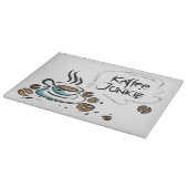 Planche À Découper Panneau de coupe en verre café (Coin)