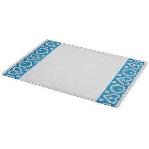 Planche À Découper Panneau de coupe en verre : Chaînes de marguerite 