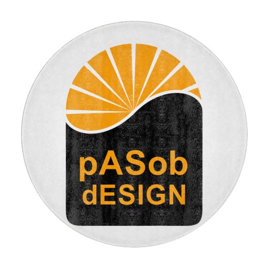 Planche À Découper Panneau de coupe en verre décoratif 12 pouces (Devant)