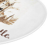 Planche À Découper Panneau de coupe en verre - Ma maison est mon chât (Coin)