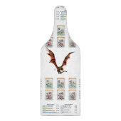 Planche À Découper Panneau de coupe en verre Mahjong (Devant)