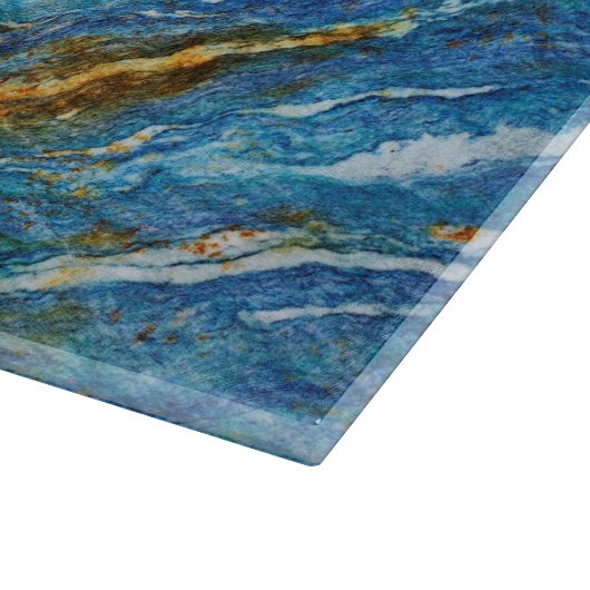 Planche À Découper Panneau de coupe en verre Motif en pierre naturell (Coin)