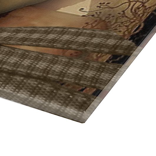 Planche À Découper PANNEAU DE COUPE EN Verre Primitif (Coin)