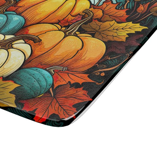 Planche À Découper Panneau de découpe citrouille d'automne (Coin)
