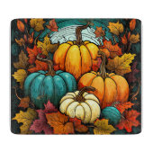 Planche À Découper Panneau de découpe citrouille d'automne (Devant)