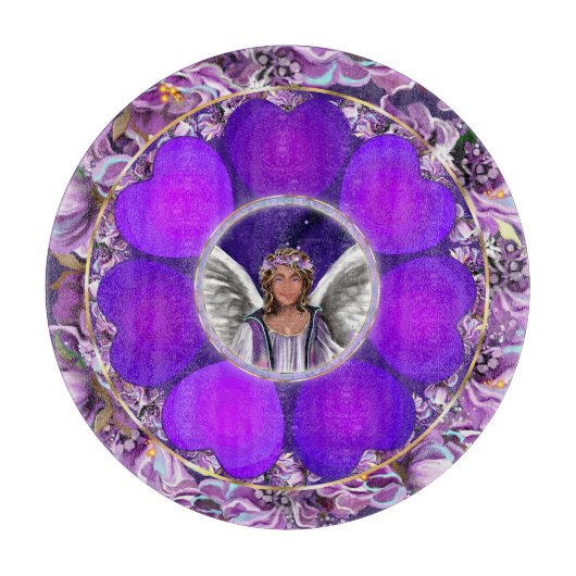 Planche À Découper Panneau de découpe de détail âme violet (Devant)