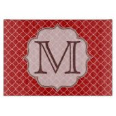 Planche À Découper Panneau de découpe en latti en verre à quarterfoil (Devant)