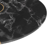 Planche À Découper Panneau de découpe en pierre de marbre blanc noir  (Coin)